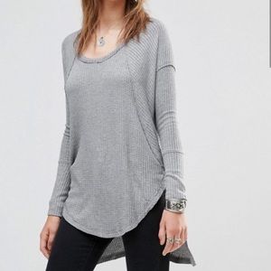 Free people thermal Ventura high low long sleeve